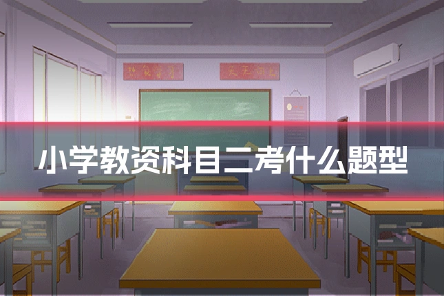 小学教资科目二考什么题型