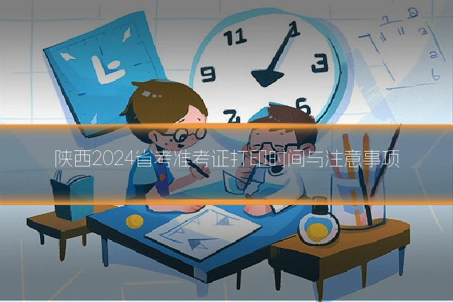 陕西2024省考准考证打印时间与注意事项