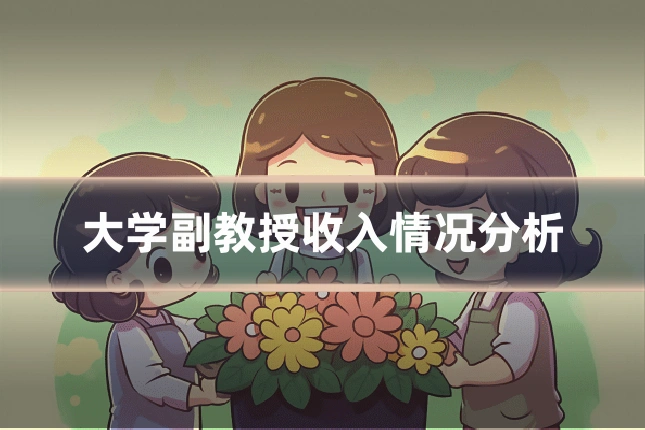 大学副教授收入情况分析