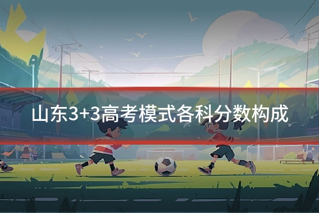 山东3+3高考模式各科分数构成