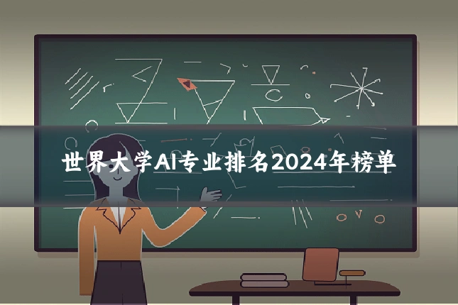 世界大学AI专业排名2024年榜单