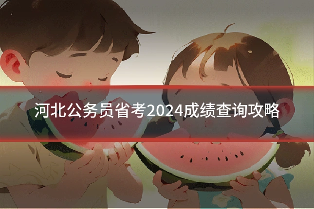 河北公务员省考2024成绩查询攻略