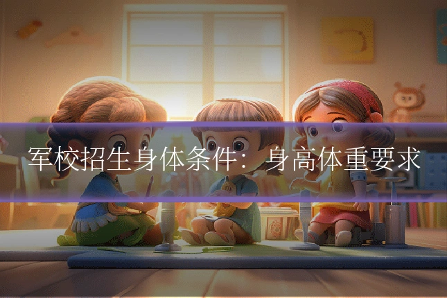军校招生身体条件：身高体重要求