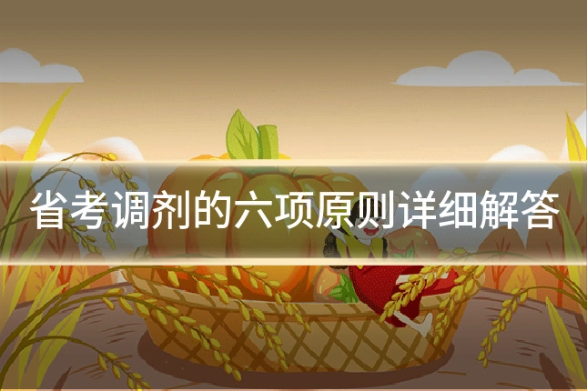 省考调剂的六项原则详细解答