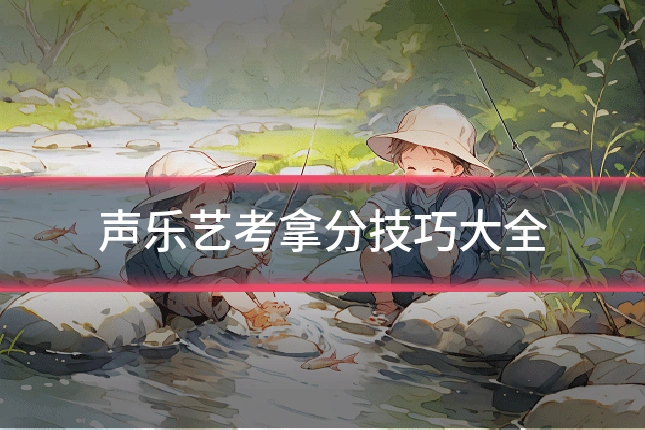 声乐艺考拿分技巧大全