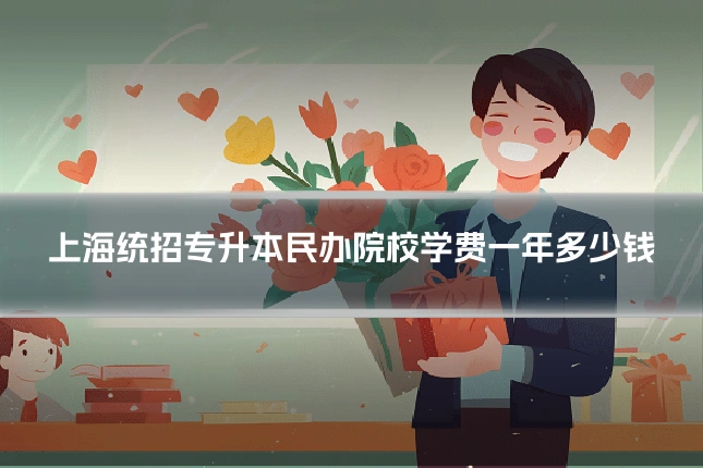 上海统招专升本民办院校学费一年多少钱