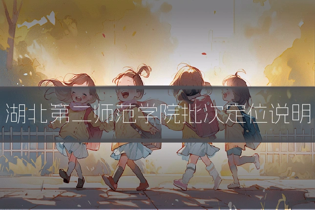 湖北第二师范学院批次定位说明