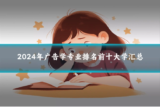 2024年广告学专业排名前十大学汇总