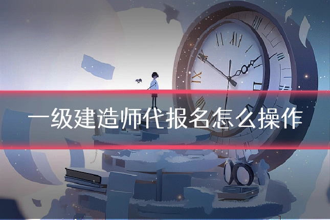 一级建造师代报名怎么操作