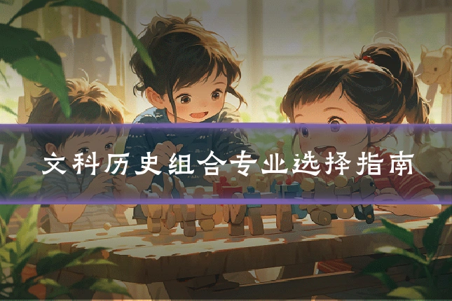 文科历史组合专业选择指南