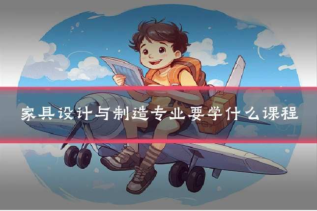 家具设计与制造专业要学什么课程