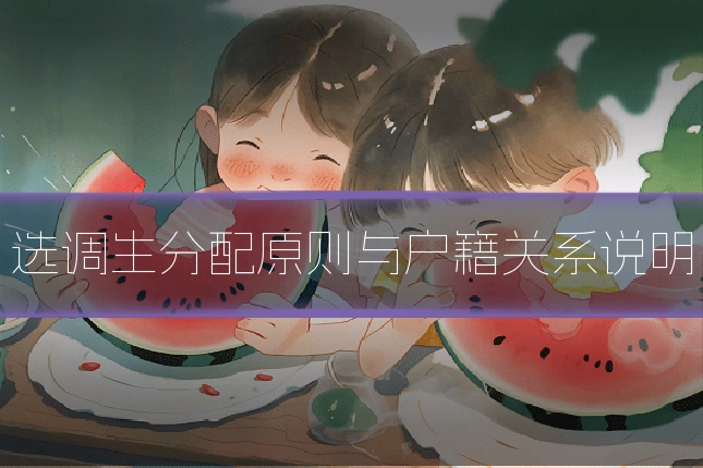选调生分配原则与户籍关系说明