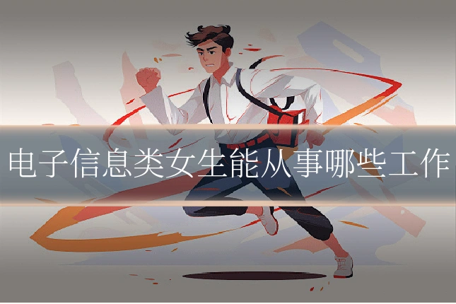 电子信息类女生能从事哪些工作