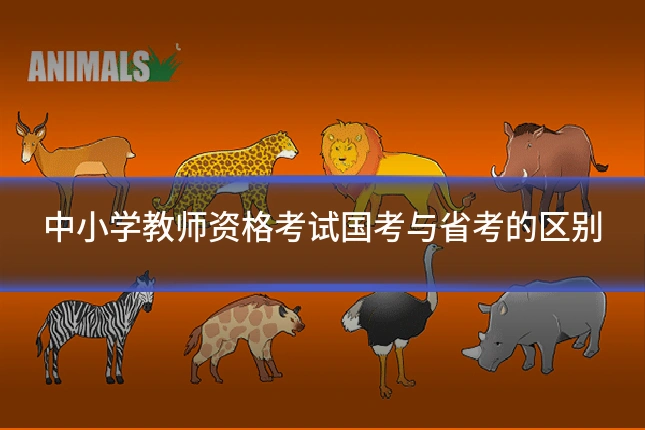 中小学教师资格考试国考与省考的区别