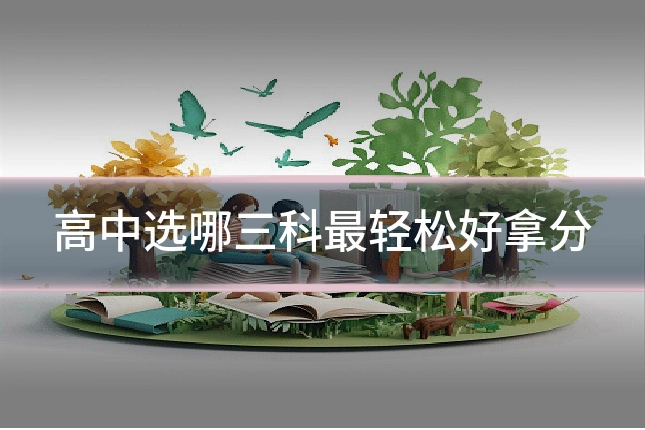 高中选哪三科最轻松好拿分