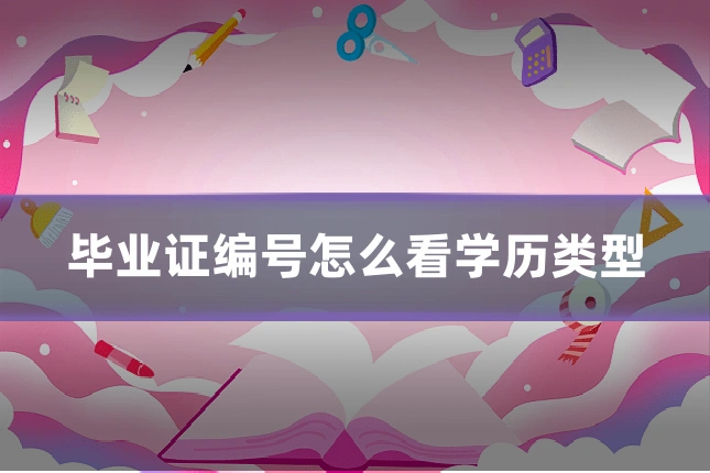 毕业证编号怎么看学历类型