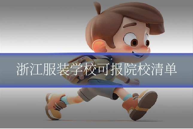 浙江服装学校可报院校清单