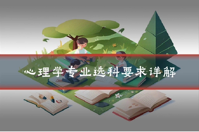 心理学专业选科要求详解