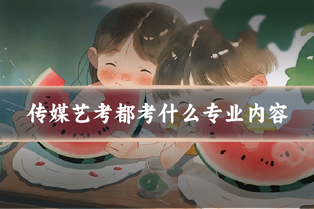 传媒艺考都考什么专业内容