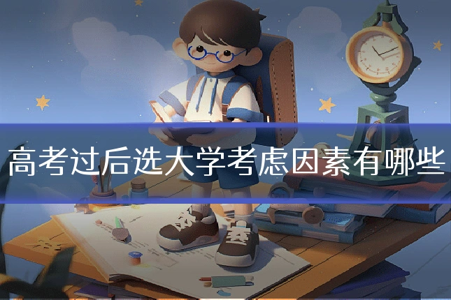 高考过后选大学考虑因素有哪些