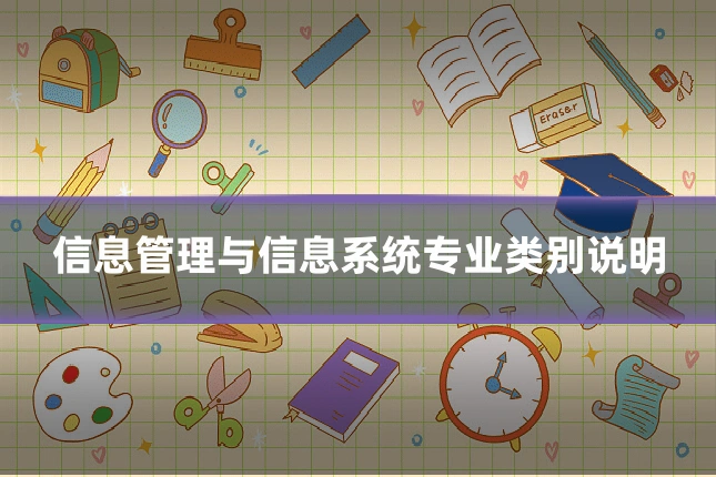 信息管理与信息系统专业类别说明