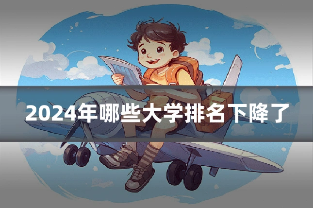 2024年哪些大学排名下降了