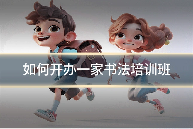 如何开办一家书法培训班
