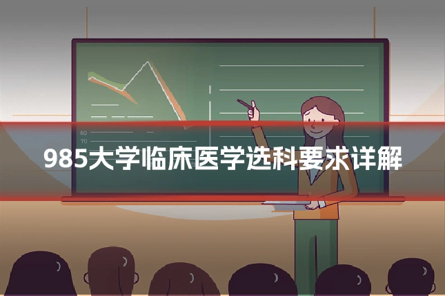985大学临床医学选科要求详解