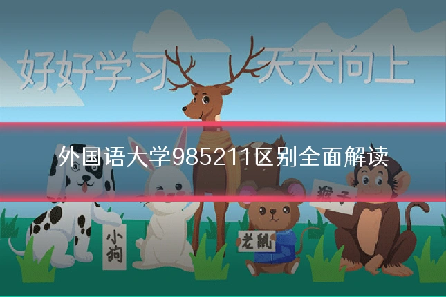 外国语大学985211区别全面解读