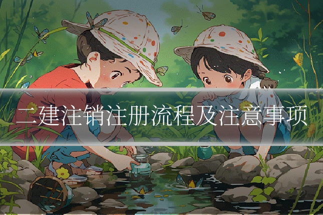 二建注销注册流程及注意事项