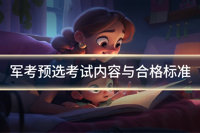 军考预选考试内容与合格标准