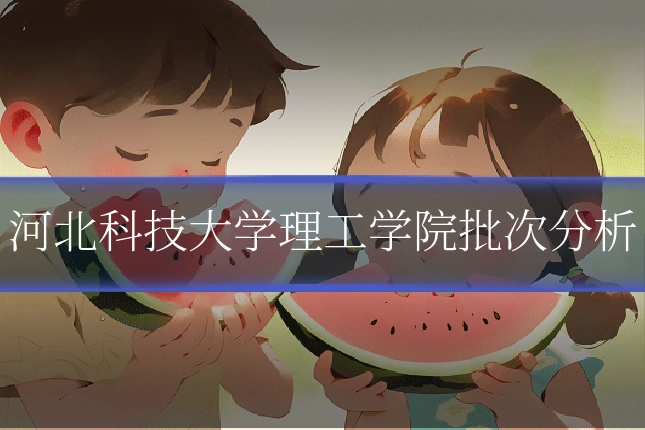 河北科技大学理工学院批次分析