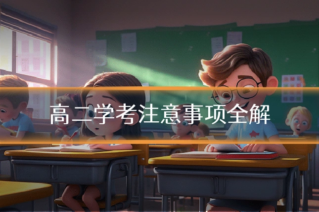 高二学考注意事项全解
