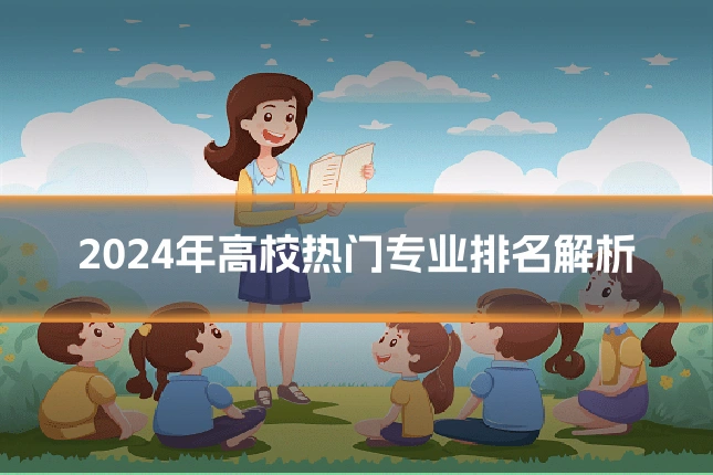 2024年高校热门专业排名解析