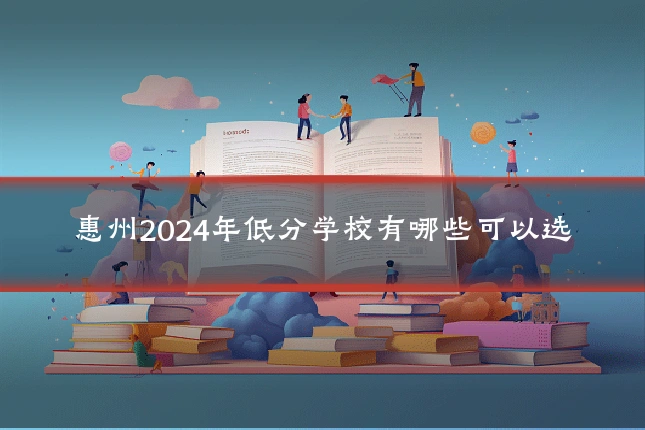 惠州2024年低分学校有哪些可以选