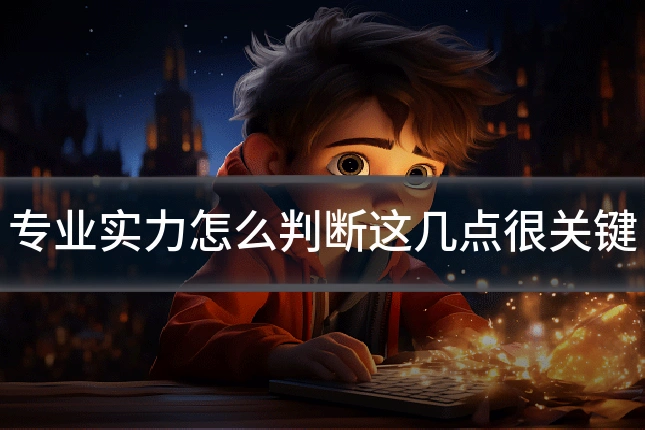 专业实力怎么判断这几点很关键
