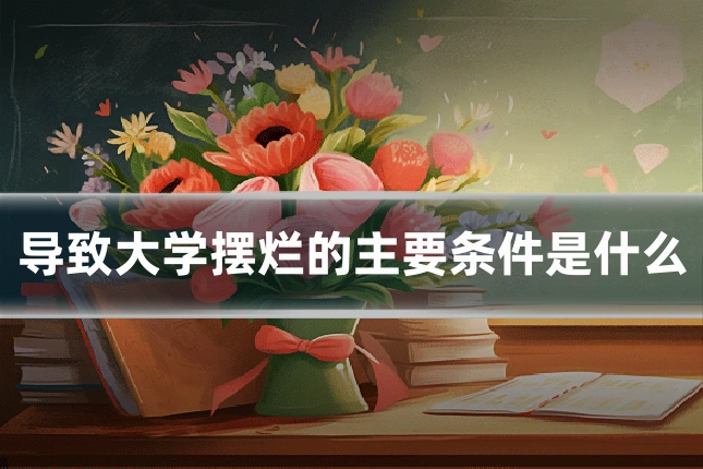导致大学摆烂的主要条件是什么