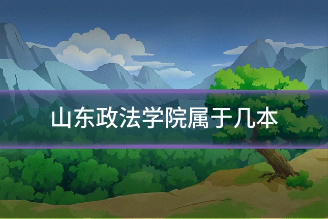 山东政法学院属于几本