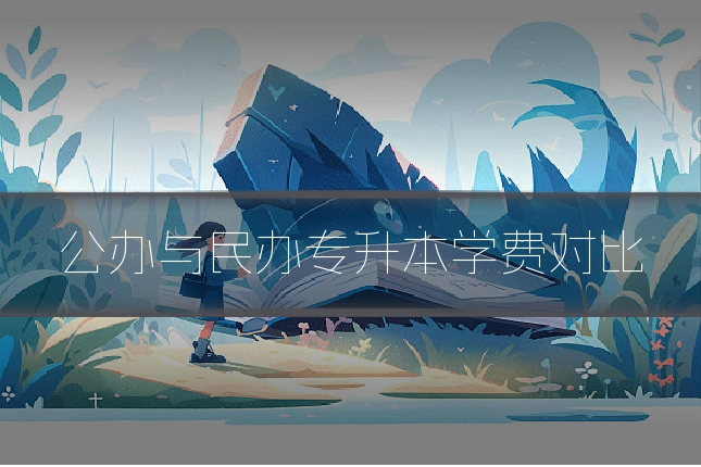 公办与民办专升本学费对比