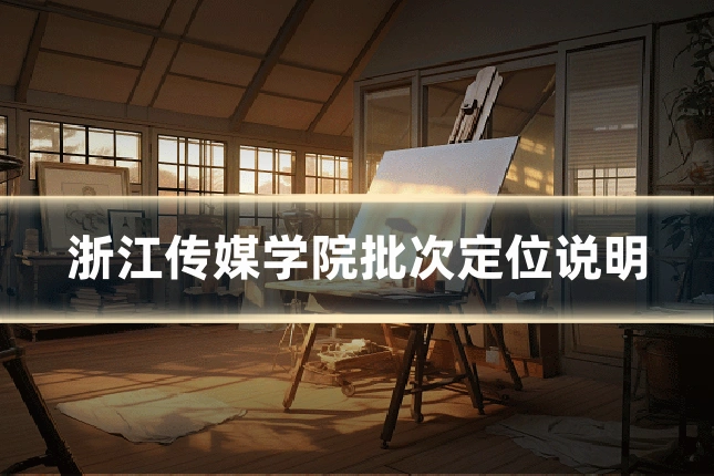 浙江传媒学院批次定位说明