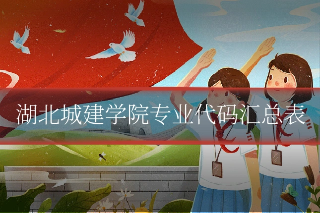 湖北城建学院专业代码汇总表
