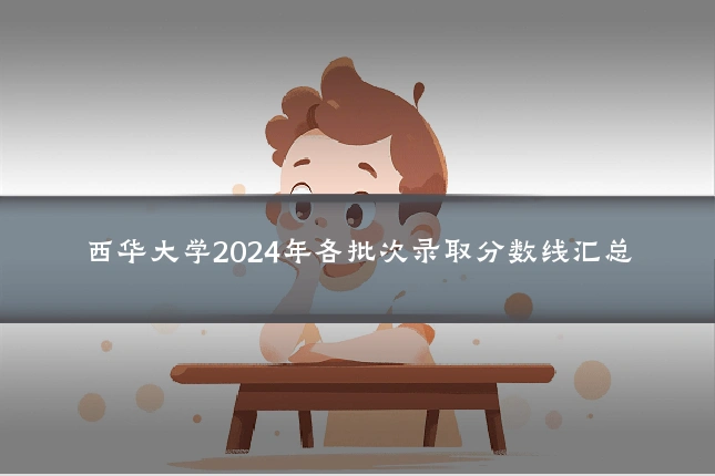 西华大学2024年各批次录取分数线汇总