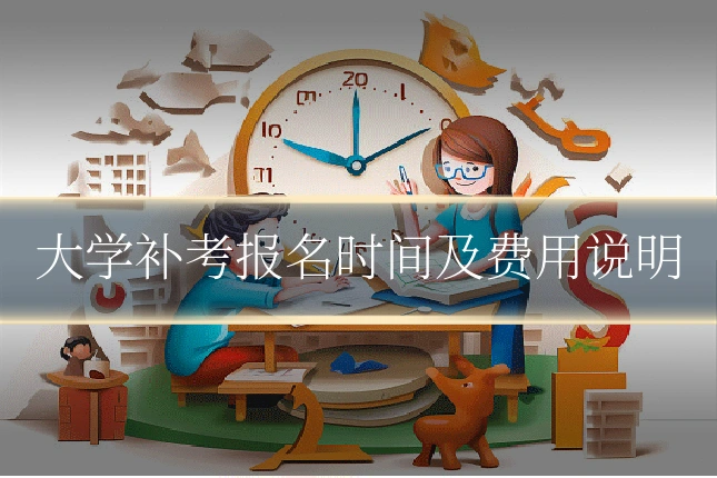 大学补考报名时间及费用说明