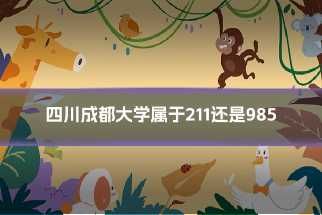 四川成都大学属于211还是985