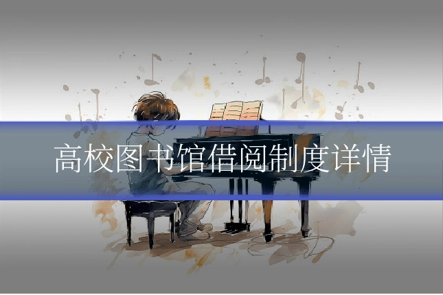 高校图书馆借阅制度详情
