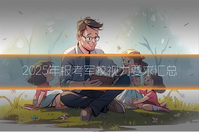 2025年报考军校视力要求汇总