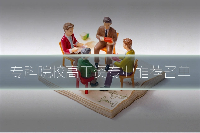 专科院校高工资专业推荐名单