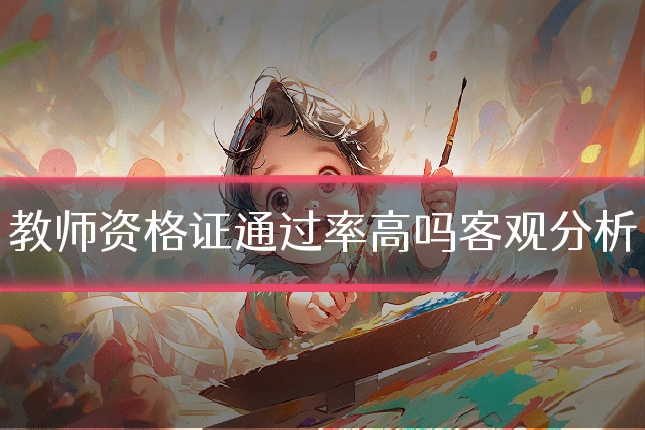 教师资格证通过率高吗客观分析