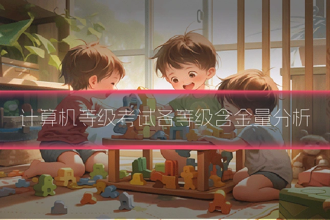 计算机等级考试各等级含金量分析