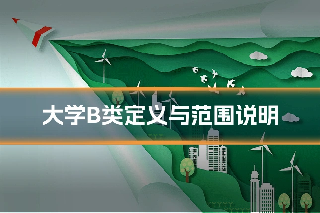 大学B类定义与范围说明